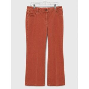 Chico's Y2K Corduroy Pants Coral Terracotta Bootcut Mid Rise Women's US 12/14